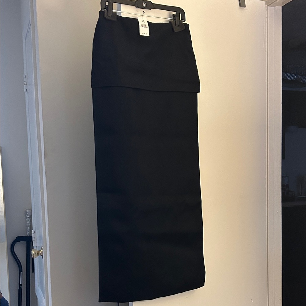 KHAITE Black Saxon Skirt